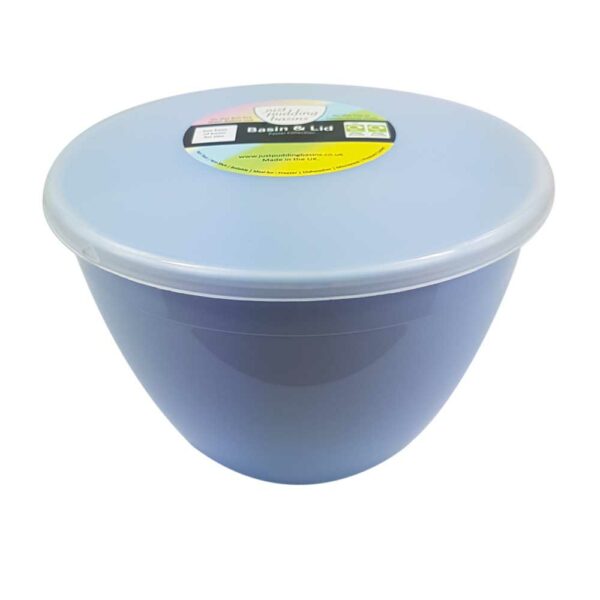 1.5 Pint Blue Pudding Basin with Lid