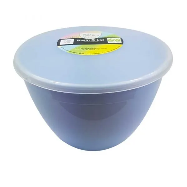 1.5 Pint Blue Pudding Basin with Lid