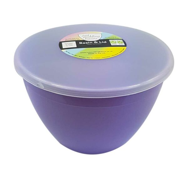 1.5 Pint Lilac Pudding Basin with Lid