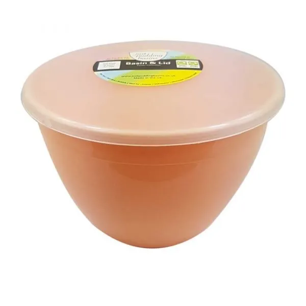 1.5 Pint Peach Pudding Basin with Lid