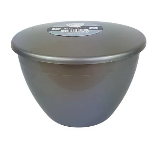 1.5 Pint Silver Pudding Basin with Lid