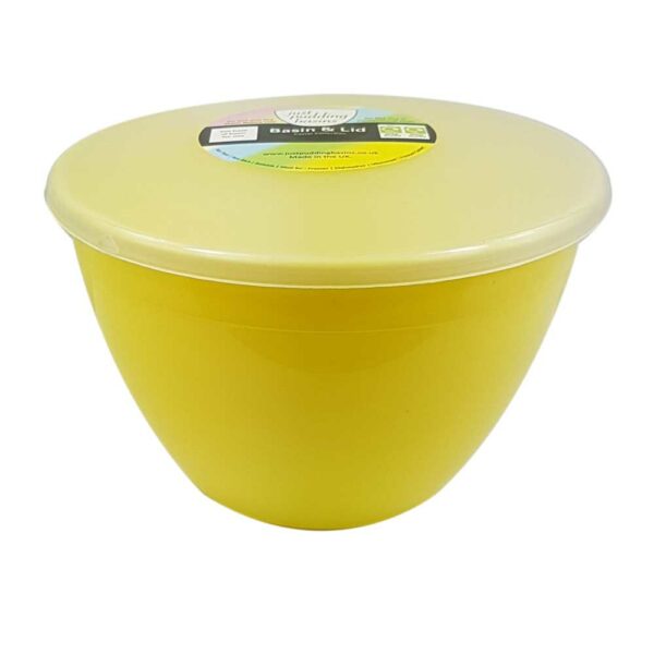 1.5 Pint Yellow Pudding Basin with Lid