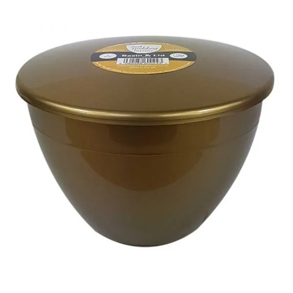 2 Pint Gold Pudding Basin with Lid