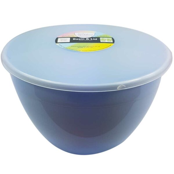 3 Pint Blue Pudding Basin with Lid