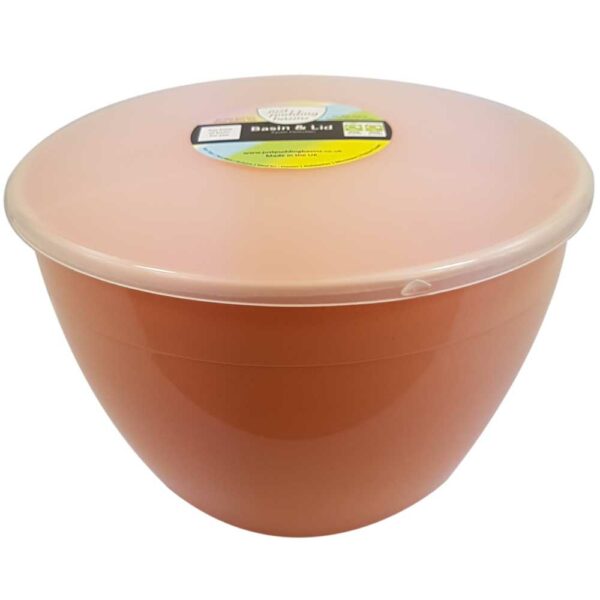 3 Pint Peach Pudding Basin with Lid