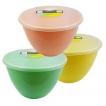 1.5 Pint - 850ml - Spring Pudding Basin and Lid (3 Pack)