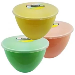 2 Pint Spring Collection Pudding Basin set with Lids