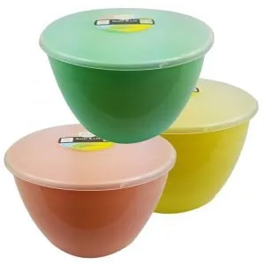 3 Pint Spring Collection Pudding Basins with Lids