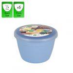 1/4 Pint - 140ml - Blue Pudding Basin and Lid (6 Pack)