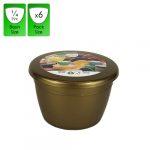1/4 Pint - 140ml - Gold Pudding Basin and Lid (6 Pack)