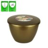 1 Pint Gold Pudding Basins with Lids
