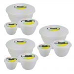 Clear Pudding Basins and Lids (9 Pack)