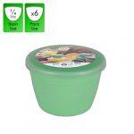 1/4 Pint - 140ml - Green Pudding Basin and Lid (6 Pack)