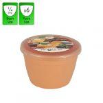 1/4 Pint - 140ml - Peach Pudding Basin and Lid (6 Pack)
