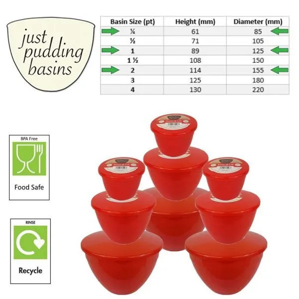 Santas Trio 9 Pudding Basins 3 of 3 Sizes