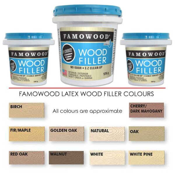 Famowood Latex Wood Filler Cherry & Dark Mahogany