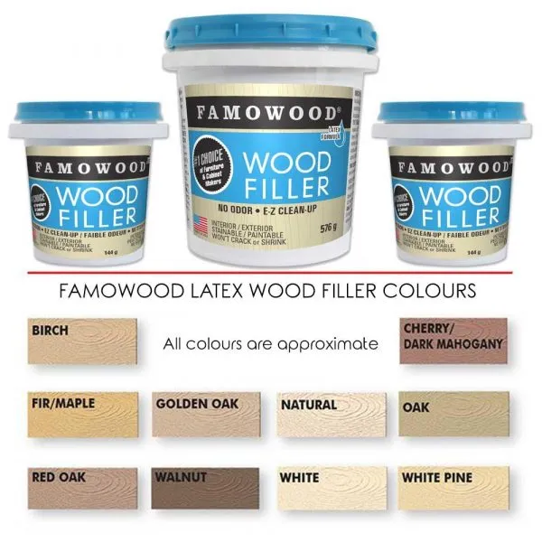 Famowood Latex Wood Filler Cherry & Dark Mahogany