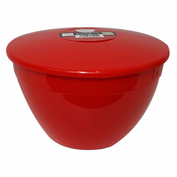 3 Pint Red Pudding Basin with lid