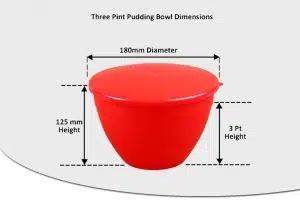 3 Pint Pudding Basins - 1.7lt