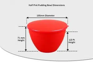 1/2 Pint Pudding Basins - 280ml