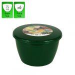 1/2 Pint - 280ml - Green Pudding Basin and Lid (6 Pack)