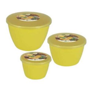 Yellow Pudding Basin Set