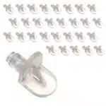 30 Clear Plastic 5mm M5 Shelf Support Pegs